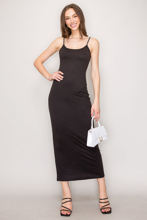 chinese dress ladies The Antonia Turtleneck Sleeveless Knit Maxi Dress main image 1