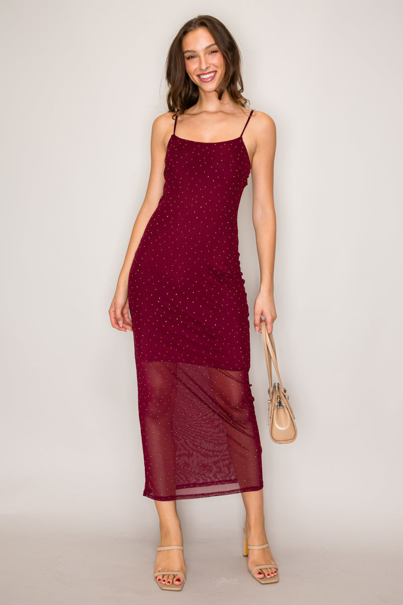 embellished cami midi dress ASOS Design - Cami Midi Dress - Women - Polyester - 2 US